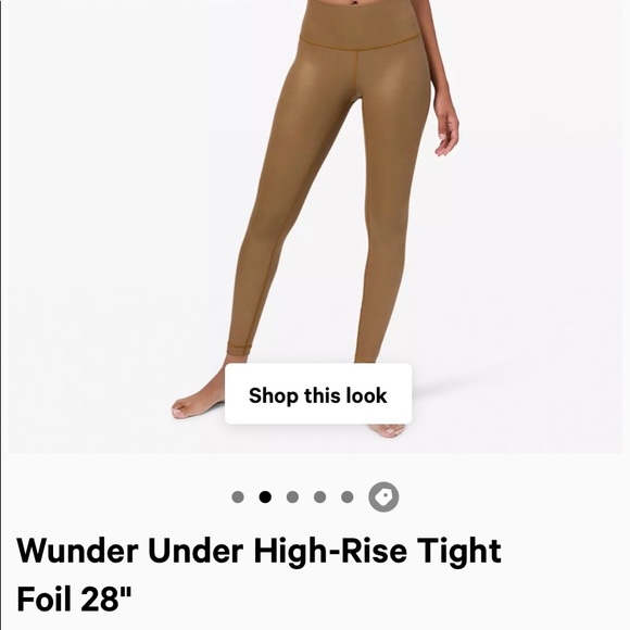 Lululemon Wunder Under HR Tight 28" Shine - Picture 5 of 6